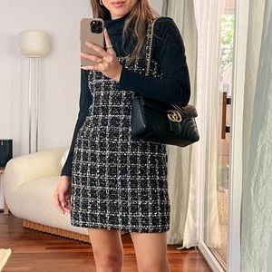 Abercrombie & Fitch Tweed Shift Mini Dress XSP